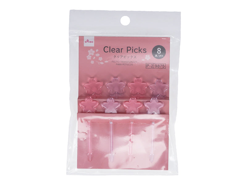 Clear Picks (Sakura, 8 Pieces)