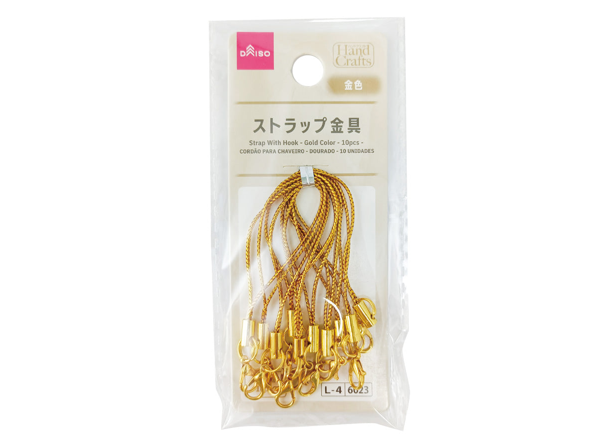 Strap Hardware (Gold Color, 10 Pieces)