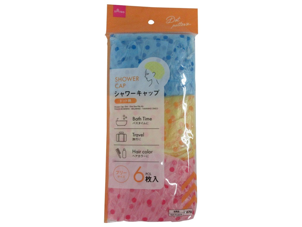 Shower Cap (Dot, Free Size)