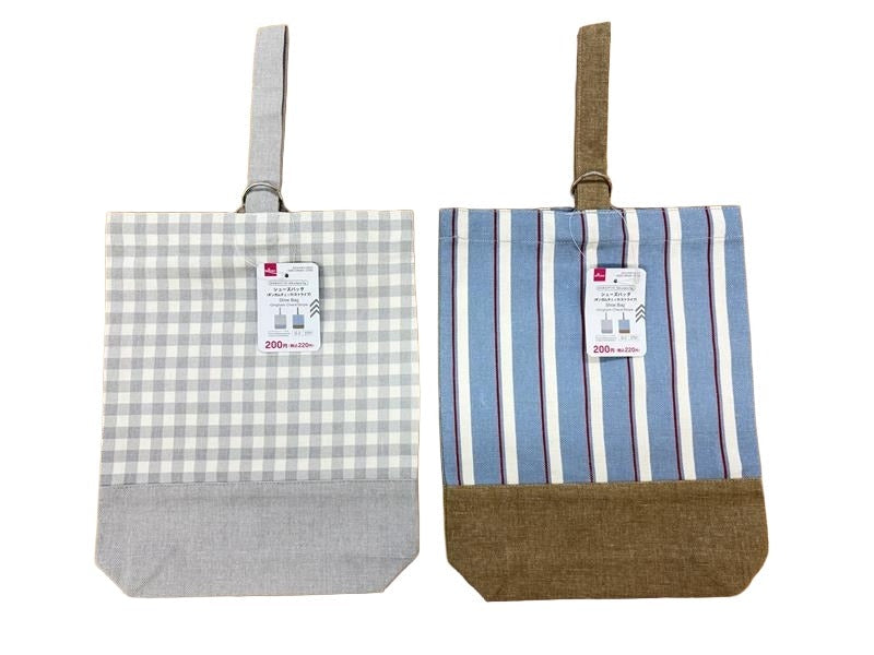 Shoe Bag (Gingham Check, Stripe)