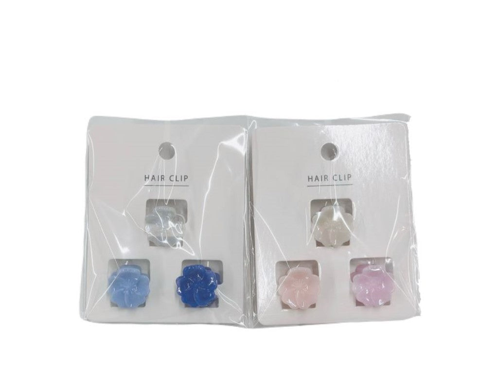 Marble Mini Clip 3P Simple Flower