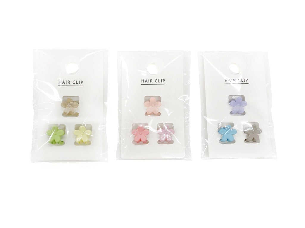 Mini Mini Claw Clip (Flower, Set of 3)
