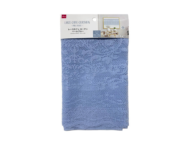 Lace Cafe Curtain (Pale Blue)