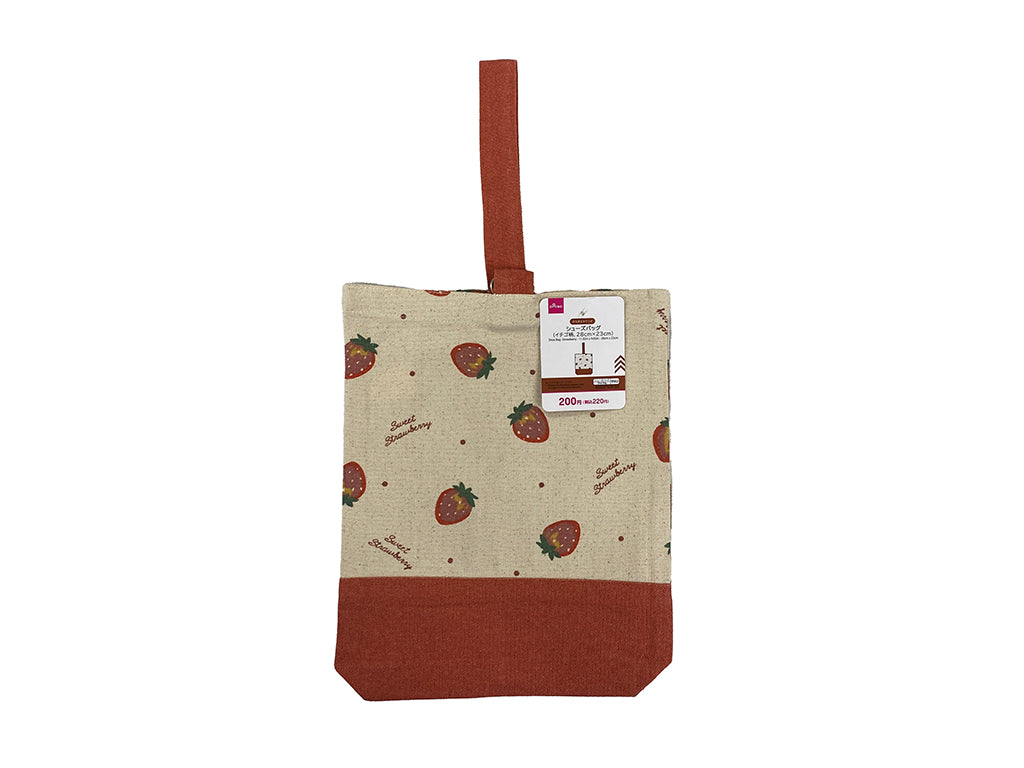 Shoe Bag (Strawberry Pattern)