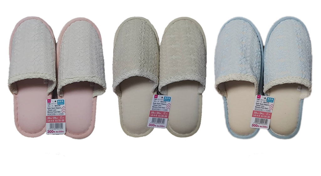 Outer Stitch Slippers (Flower Lace, Low Resilience)
