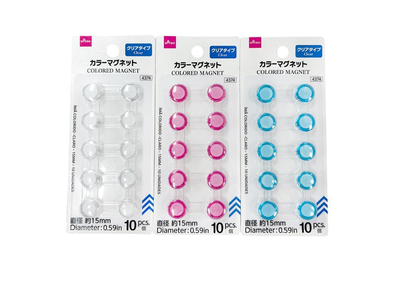 Color Magnets (Clear Type, 10 pieces)