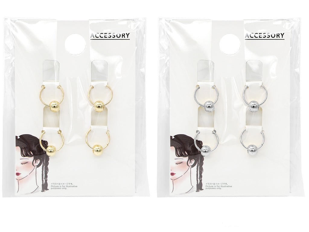 Hair Charm (Ring Type, Metal Ball)