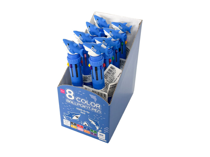 8-Color Ballpoint Pen (Shark)