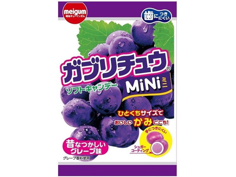 Meiji Chewing Gum Gaburichu Mini Grape Flavor 28g