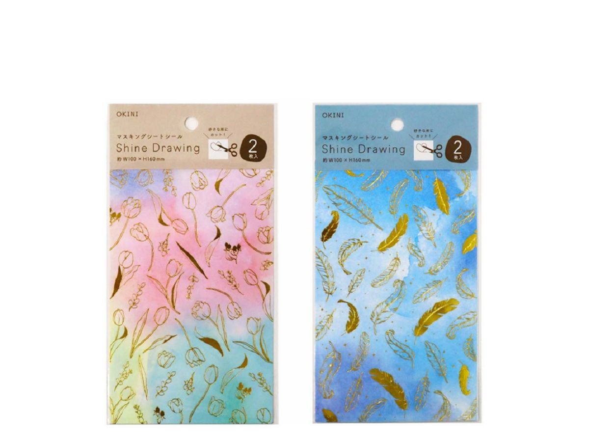 Masking Sheet Stickers 2P Shine Drawing