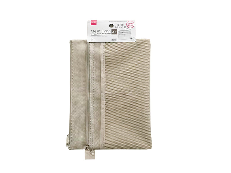 Mesh Case (A5, 4 Pockets, Mocha)