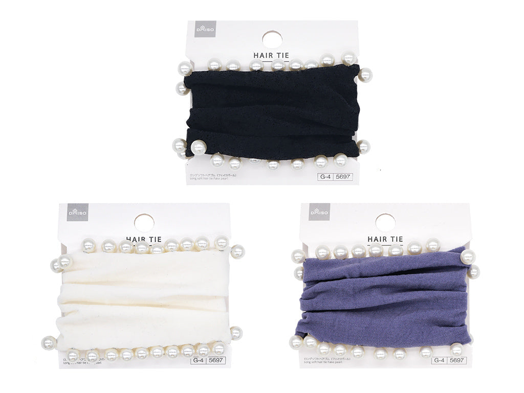 Long Soft Hair Tie (Fake Pearl)