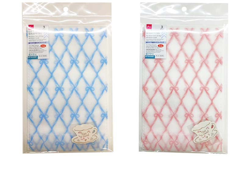 Bottom Gusset Non-Woven Gift Bag (Feminine, 3 Pieces)