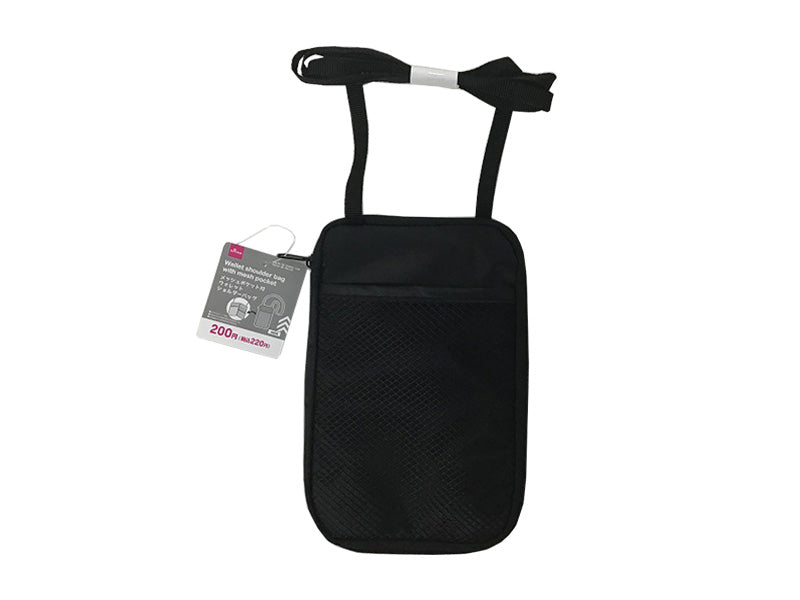 Wallet Shoulder Bag with Mesh Pocket