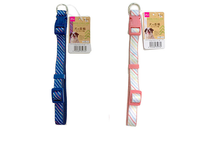 Dog Collar (Medium Dog, Stripe Pattern)