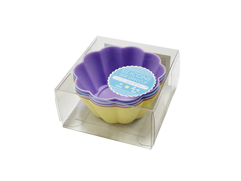 Silicone Food Cups (Flower, 4 pieces)