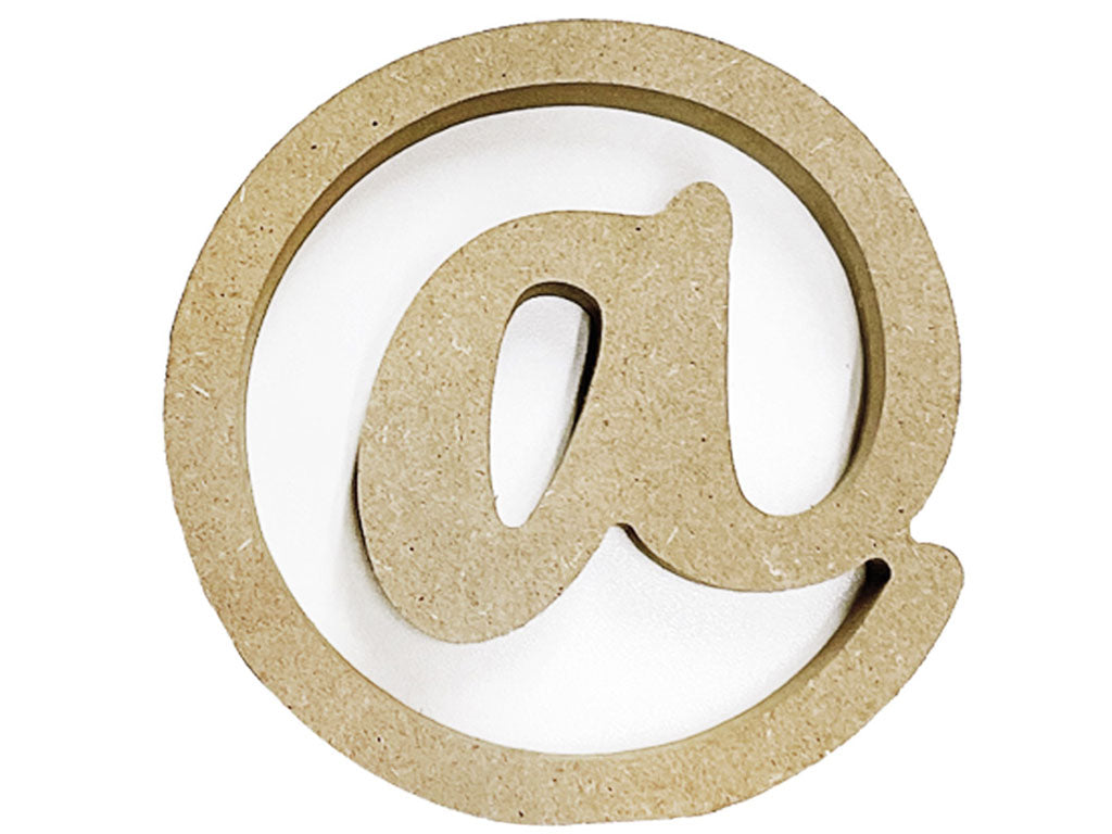 MDF Alphabet (@)