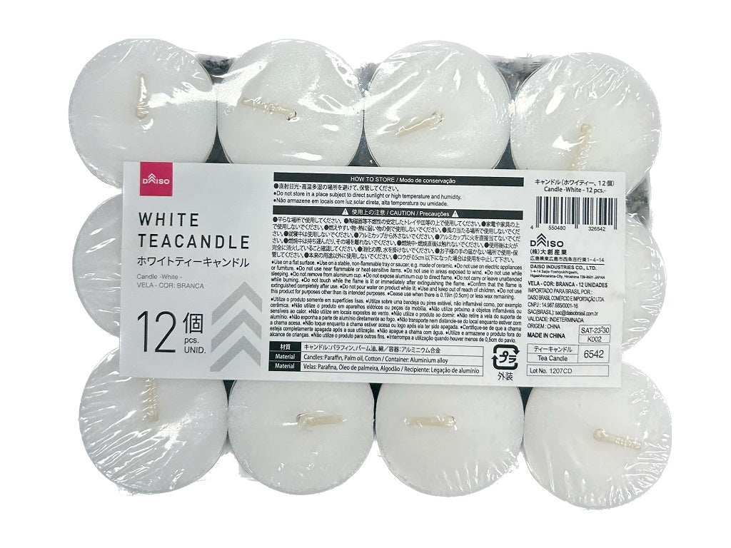 Candles (Whity, 12 pieces)