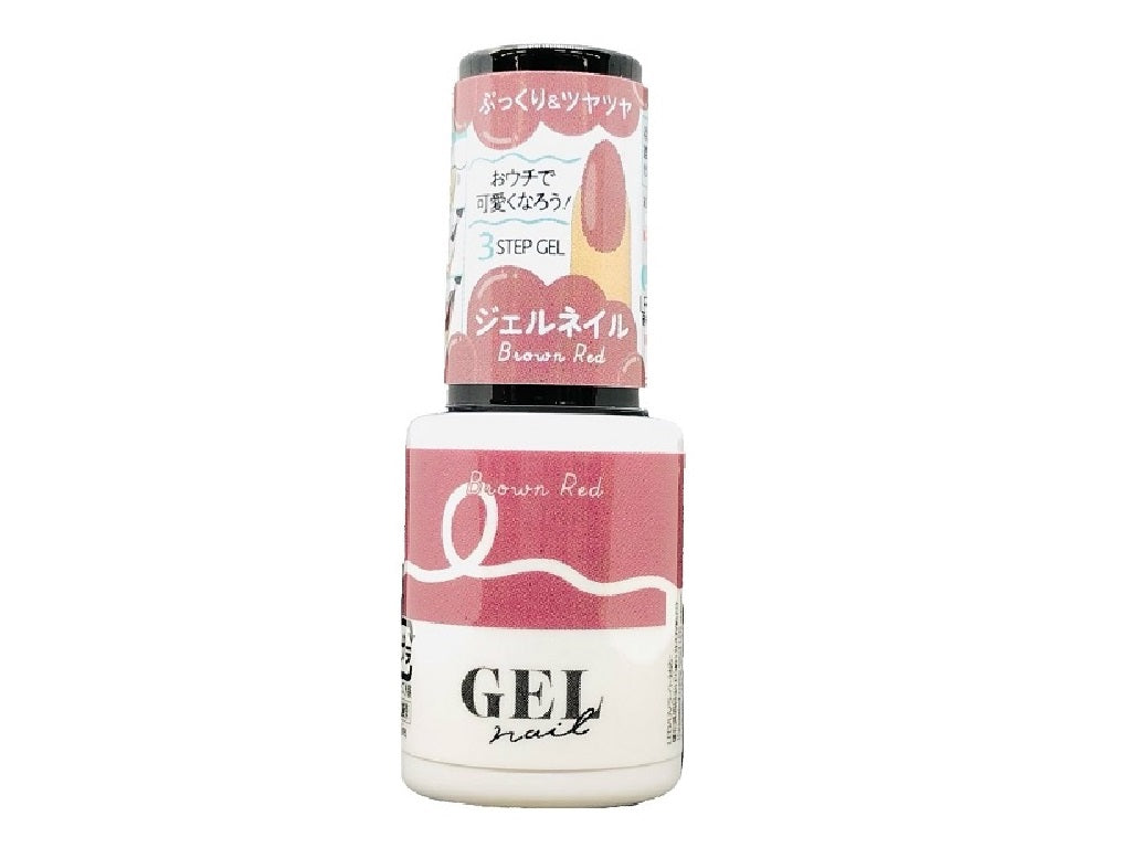 BRG Gel Nail 21 Brown Red