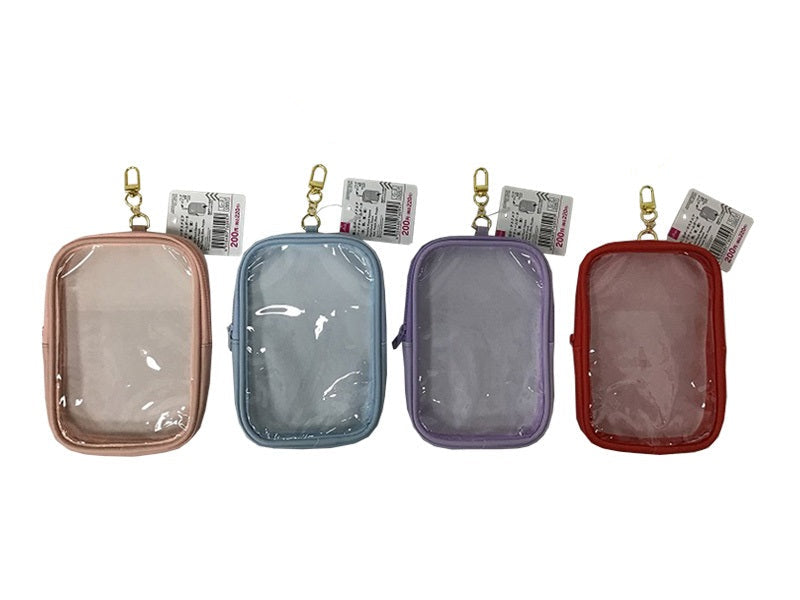 Oshi-Katsu Pouch Square Bag Charm Pouch (Red, Pink, Blue, Purple)