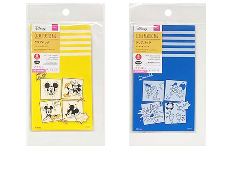 Clear Bag (8 Pieces, Mickey & Friends)