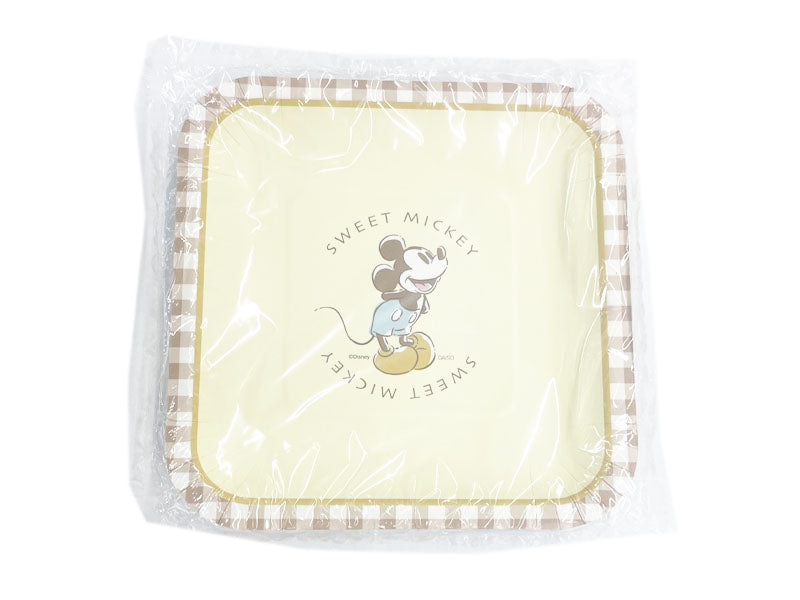 Paper Plates, FSC Certified, Square, 6 pieces (Mickey Mouse)