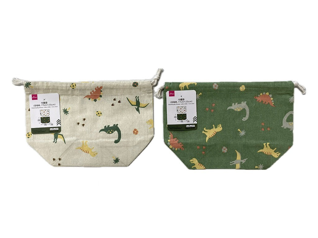 Drawstring Bag (Dinosaur Pattern)