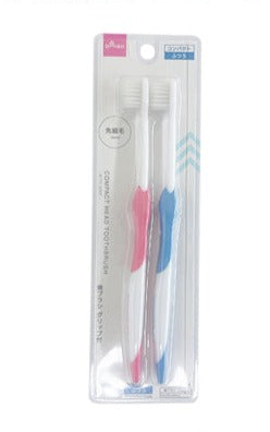 Compact Head Toothbrush (With Grip, 2 pcs)