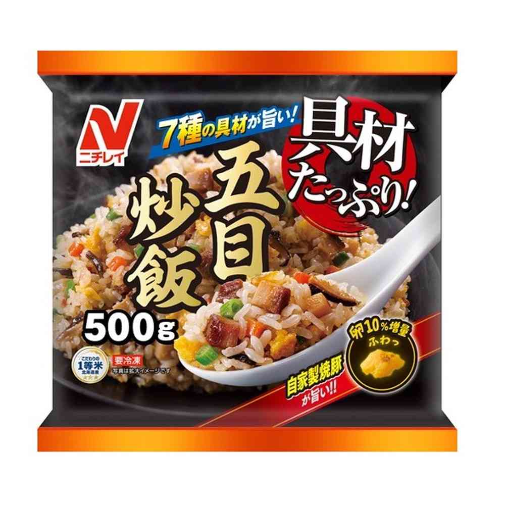 Nichirei Plenty of Ingredients Five-Flavor Fried Rice 500g x 12 bags