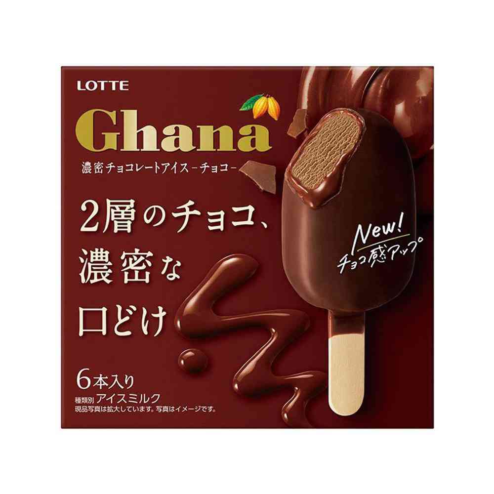 Lotte Ghana Chocolate Ice Deep Cocoa 330ml x 8