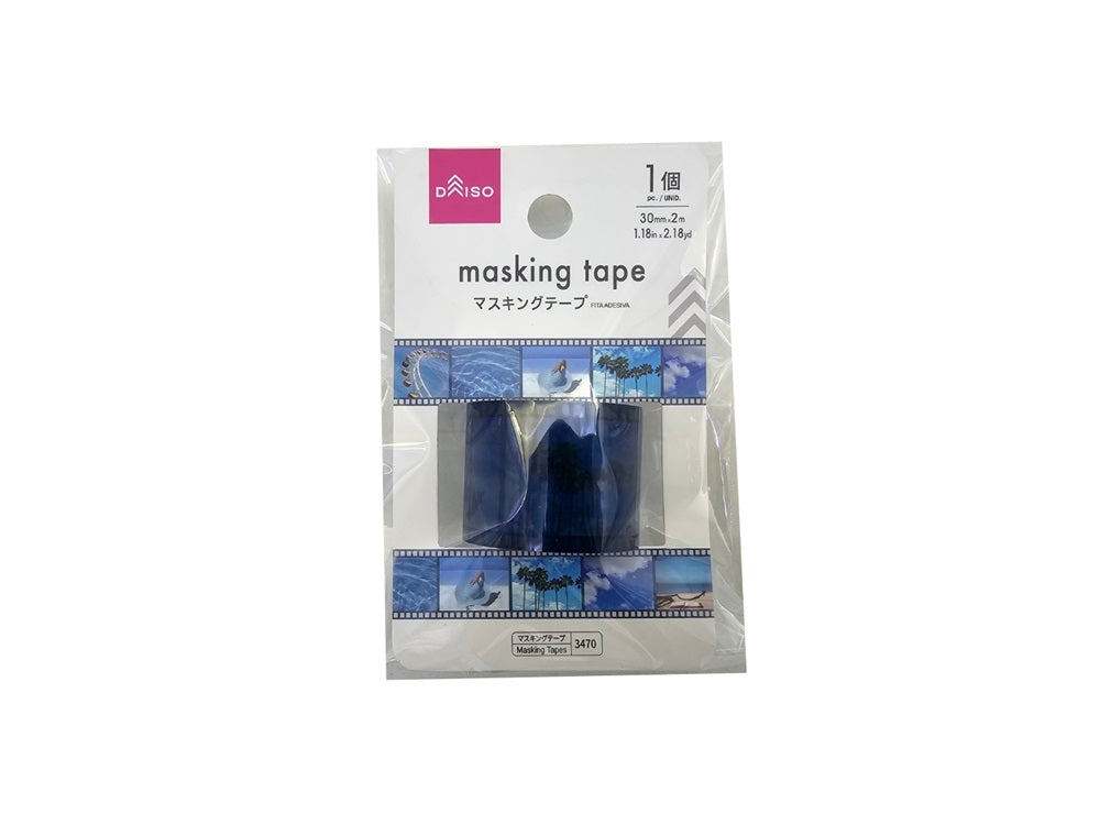 Masking Tape (Transparent Type, Film, Blue)