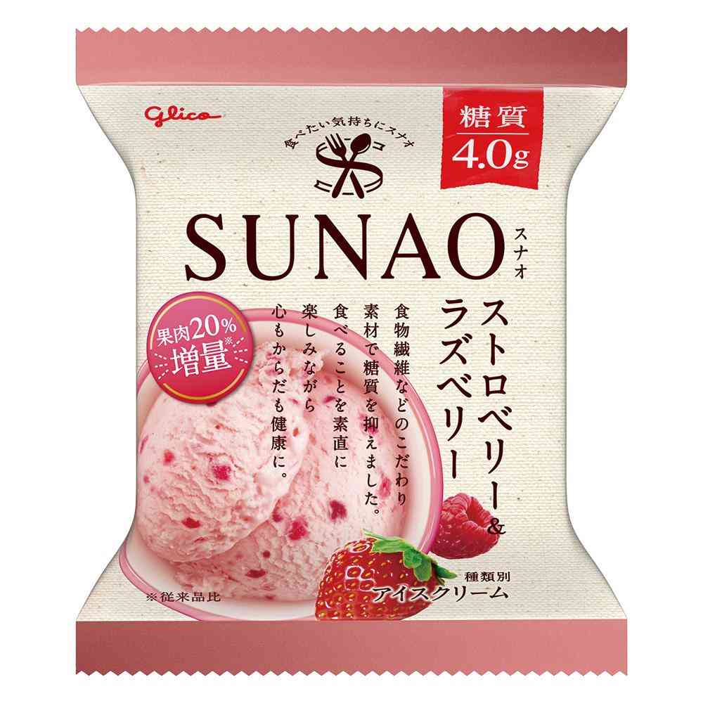 Ezaki Glico SUNAO Strawberry & Raspberry 120ml x 36