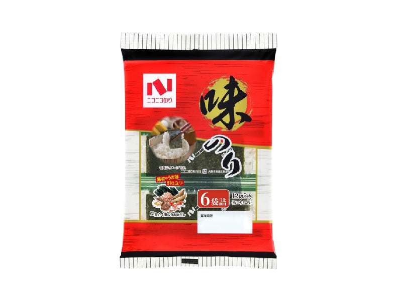 Nikoniko Nori Seasoned Seaweed 6 sheets