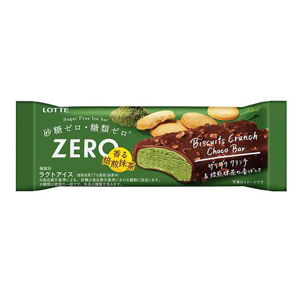 Lotte ZERO Biscuit Crunch Chocolate Bar Roasted Matcha 75ml x 24