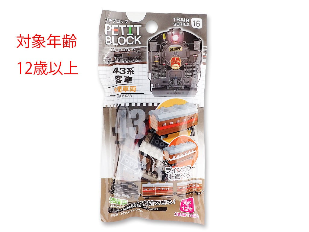Mini Block (Steam Locomotive - 43 Series Passenger Car)
