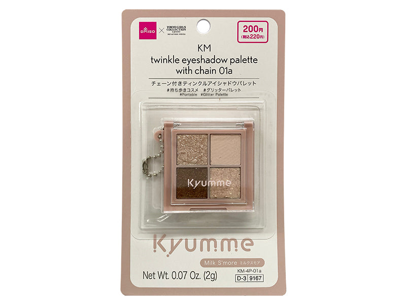 KM Chain Attached Twinkle Eyeshadow Palette 01A