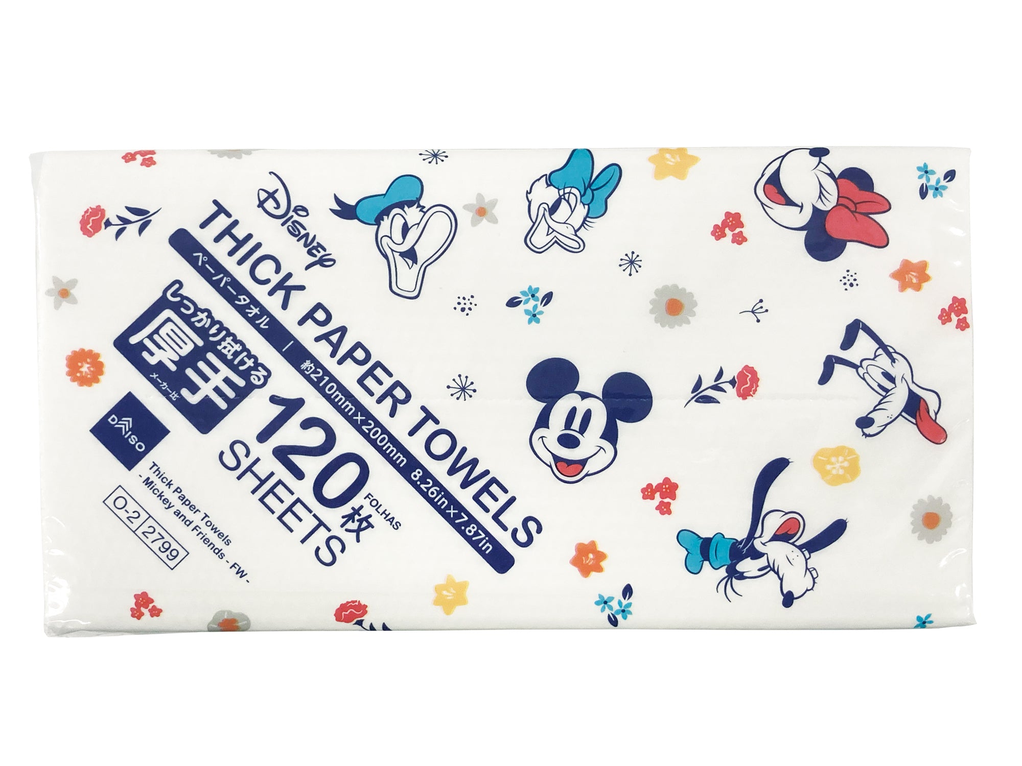 Thick Paper Towels (120 Sheets, Mickey & Friends)
