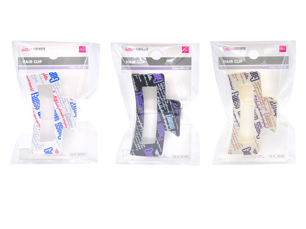 Design Type Hair Clip (All-Over Pattern)