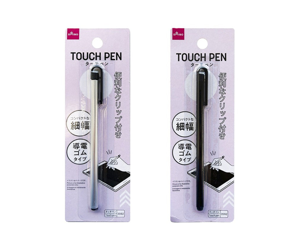 Touch Pen (Conductive Rubber, Silver & Black)