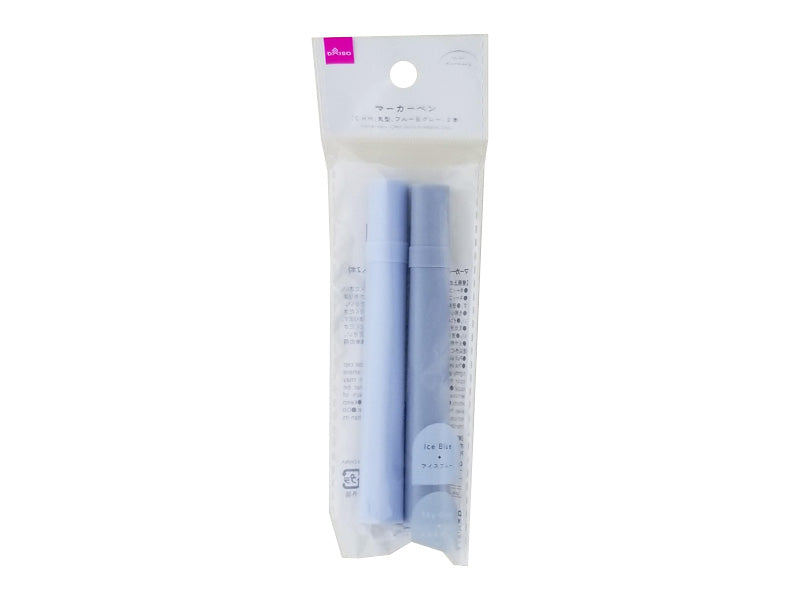 Marker Pen (CHM, Round, Blue & Gray, 2 pieces)