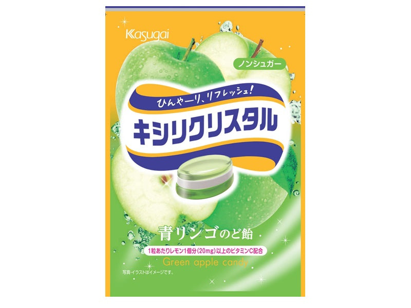 Kasugai Xylitol Crystal Green Apple Candy 33g