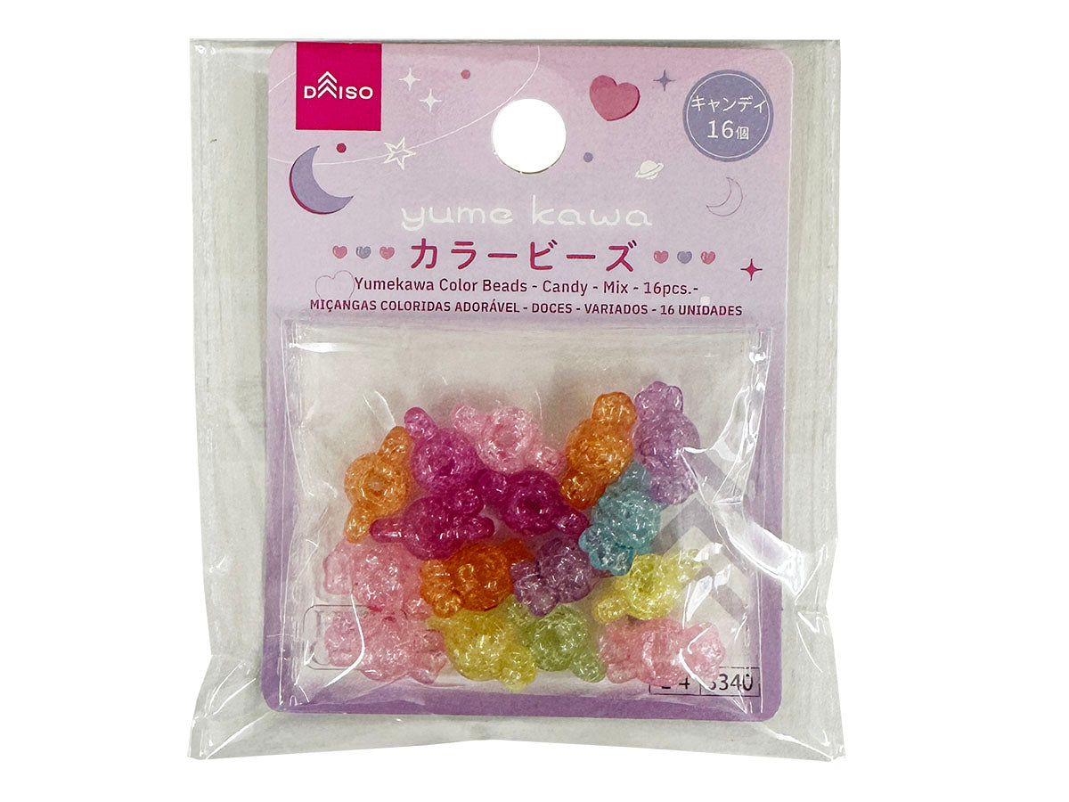 Dreamy Color Beads (Candy, Mix, 16 pcs)