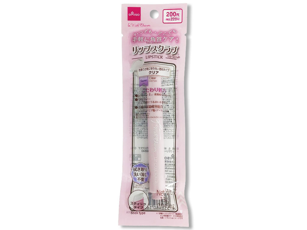 &. With Charm Lip Scrub Clear