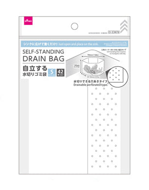 Self-Standing Drain Garbage Bags (42 Sheets)