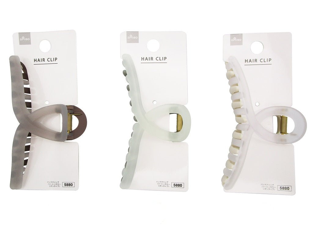 Two-Tone Color Hair Claw Clip (Ribbon Type)