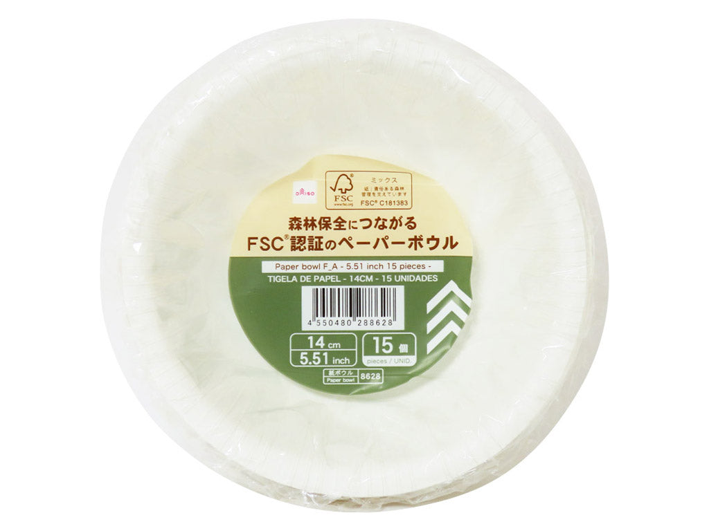 Paper Bowl F_A (15 pieces)