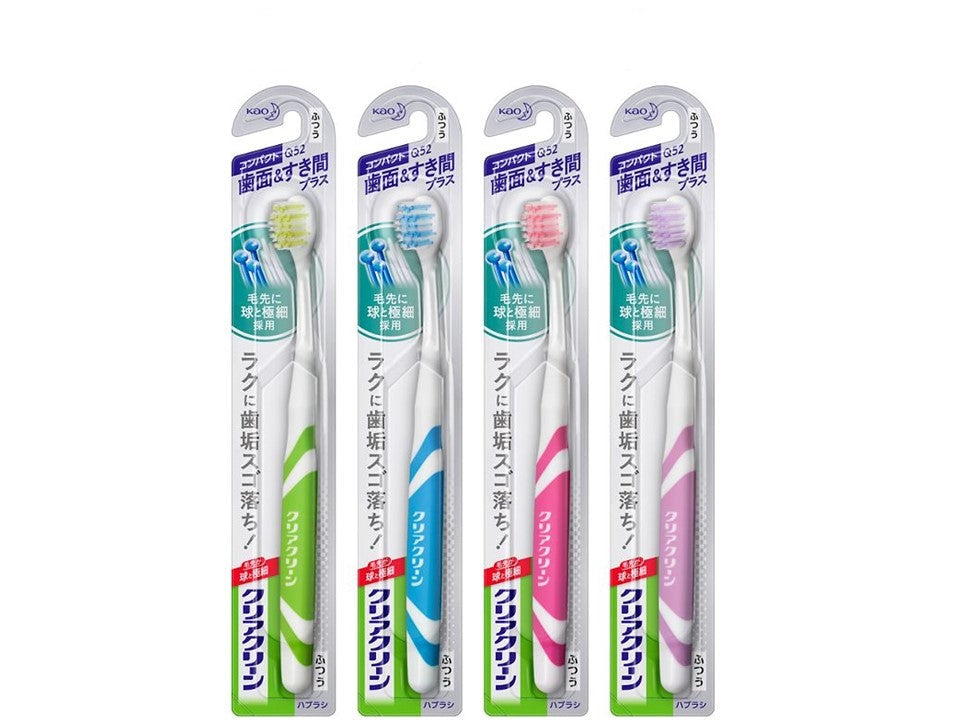 Clear Clean Toothbrush (Tooth Surface & Gap Plus, Compact, Regular)