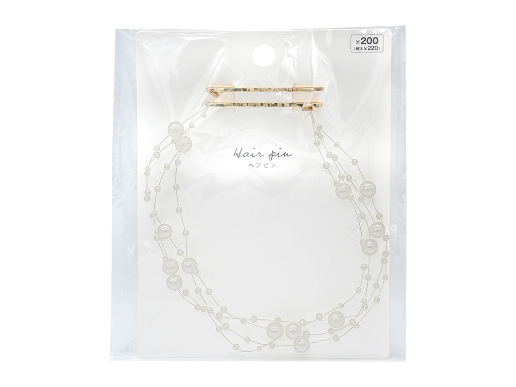 Double Hairpin (Fake Pearl Shower)
