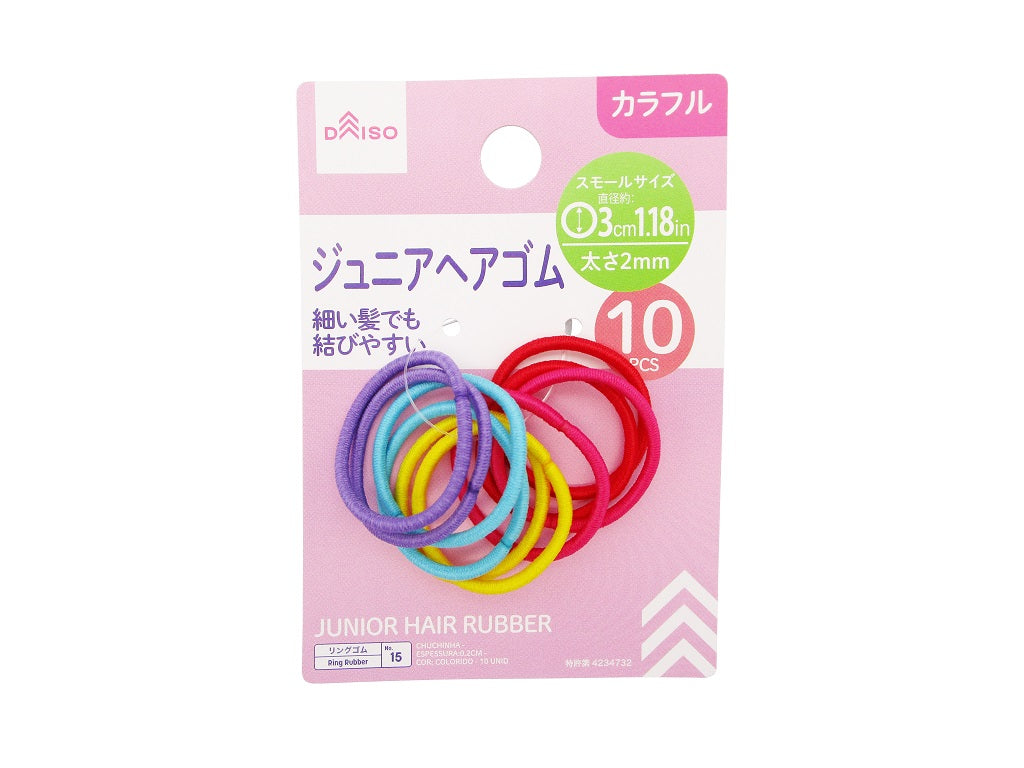 Junior Hair Ties (Color, 10 Pieces)