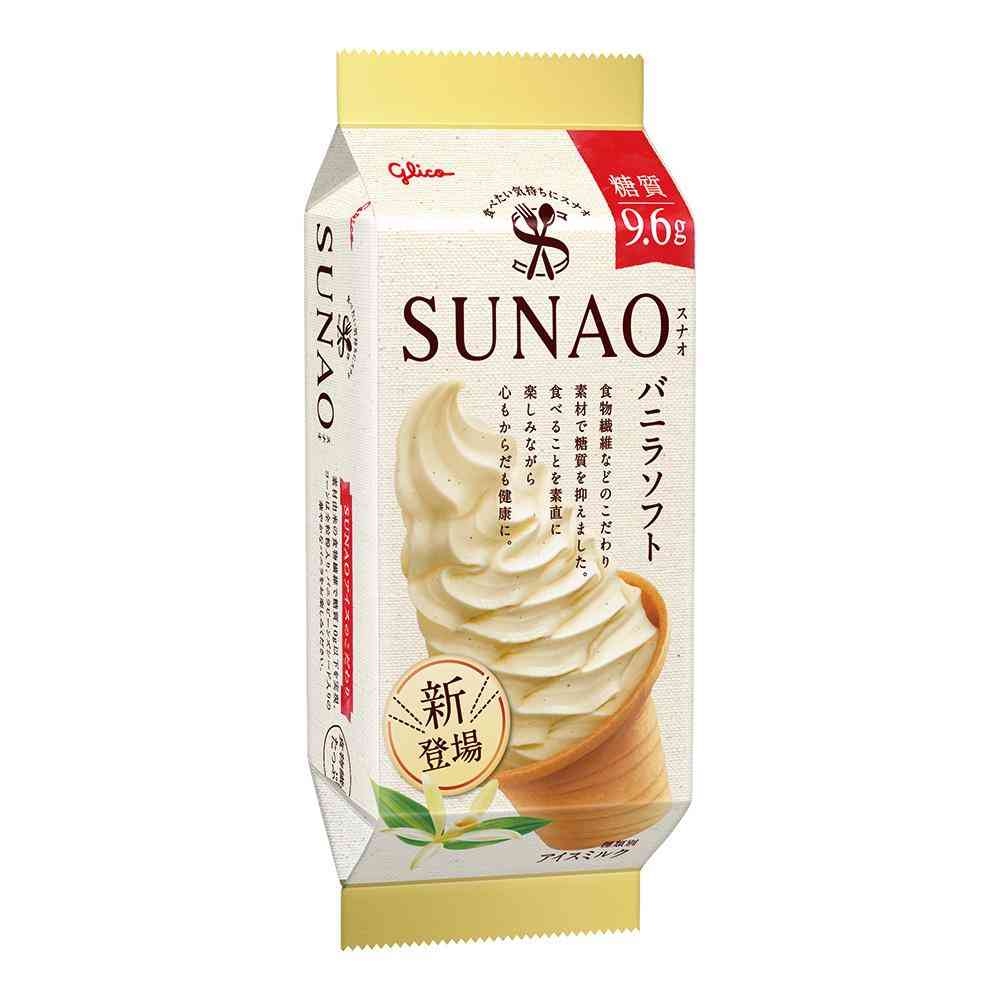 Ezaki Glico SUNAO Vanilla Soft 170ml x 10 (Direct Shipping, Cool Delivery)